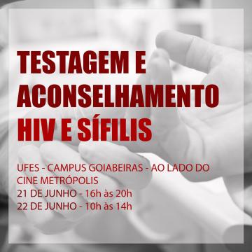 Testagem e acomselhamento HIV e Sífilis em Goiabeiras